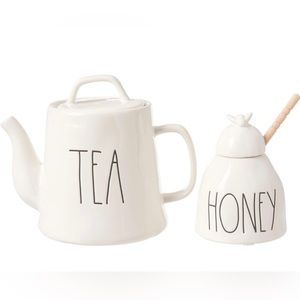Rae Dunn Honey Pot & Teapot Set
